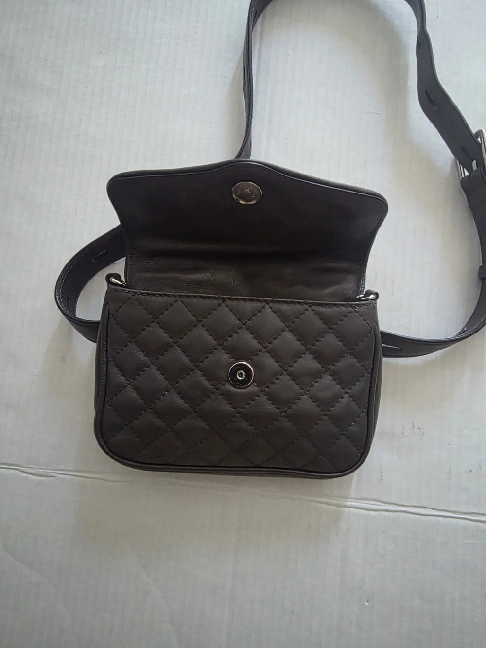 Rebecca Minkoff Quilted Leather Affair Fanny Bag .